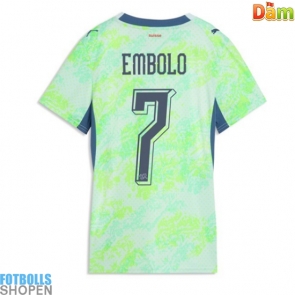 Billiga Schweiz Breel Embolo #7 Bortatröja Dam VM 2026 Kortärmad
